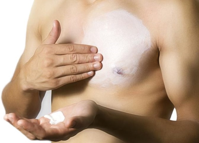 male breast formation